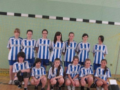 Halowa piłka nożna dziewcząt - Gimnazjada-19.05.2009r. Szczurowa