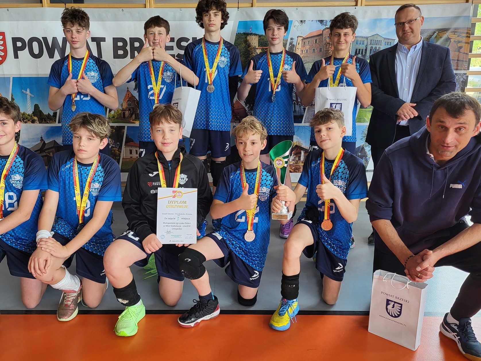 Mistrzostwa Małopolski w Mini Piłce Siatkowej Chłopców, Brzesko 8.05.2025r.